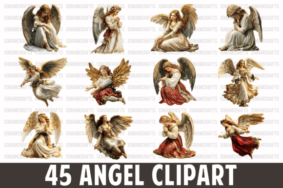 Download Angel Isolated Clipart Bundle PNG - Bundle Collection