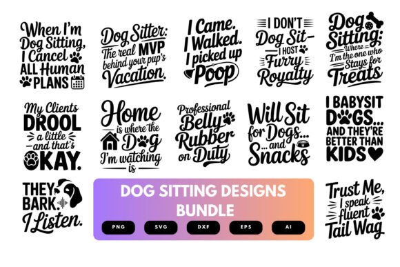 Download Dog Sitting SVG Bundle - Bundle Collection