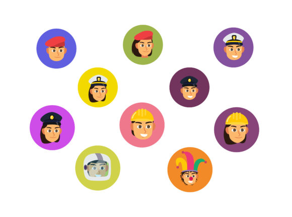 Download Professions Icon Vector Bundle - Bundle Collection