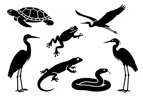 Download Wildlife Silhouette Clipart Bundle - Bundle Collection