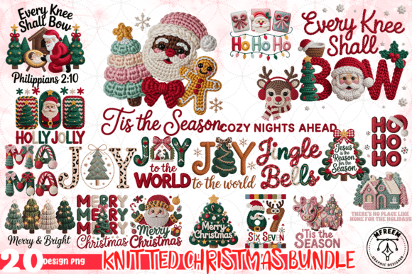 Download Knitted Christmas Bundle PNG - Bundle Collection