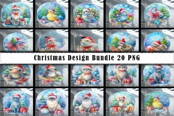 Download Christmas Design with Pets Bundle - Bundle Collection