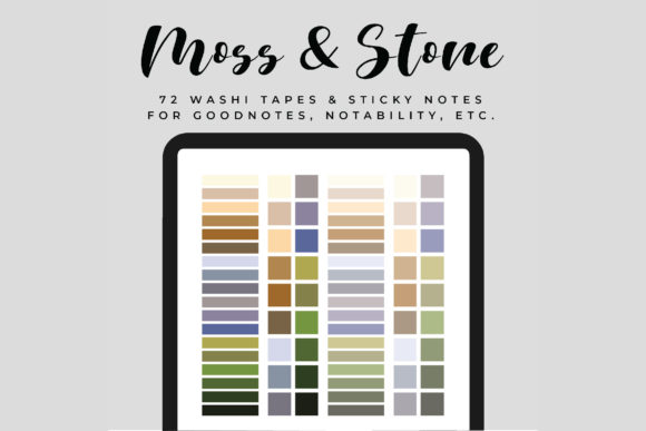 Download Digital Washi Tapes &amp; Sticky Notes - Premium Resources