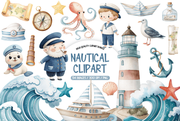 Download Nautical Clipart Bundle - Bundle Collection