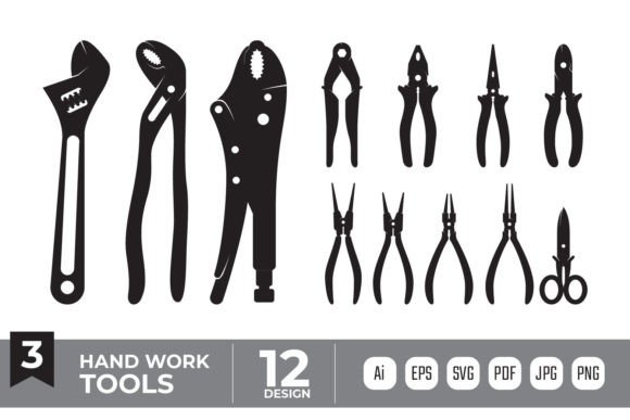 Download Hand Work Tools Vector Bundle - Bundle Collection