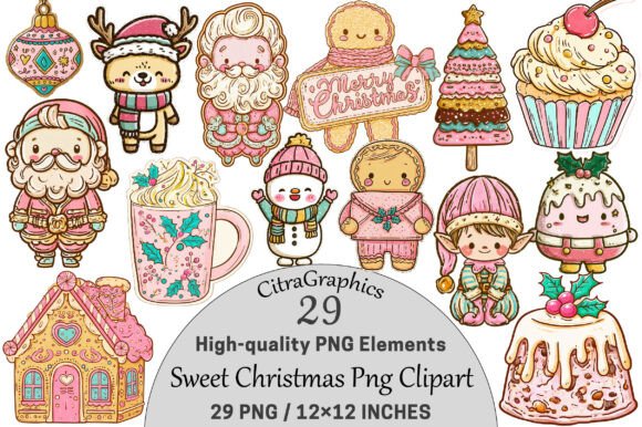 Download Sweet Christmas PNG Clipart Bundle. - Bundle Collection