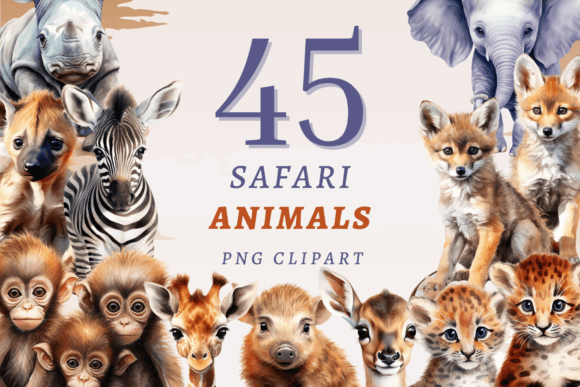 Download Safari Animals PNG Bundle - Bundle Collection