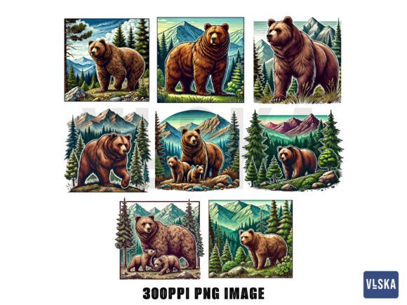 Download Bear in Wildlife Clipart Bundle - Bundle Collection