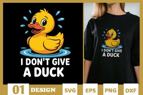 Download I Don't Give a Duck Funny Animal SVG - Premium Bundle
