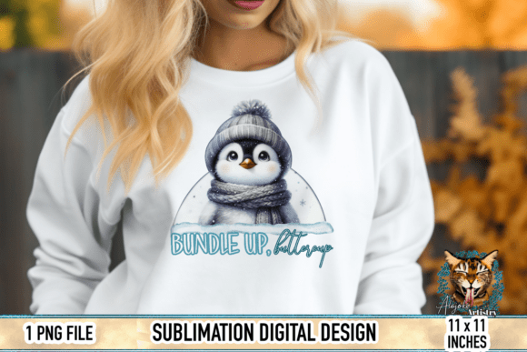 Download Bundle Up Buttercup Penguin Sublimation - Bundle Collection