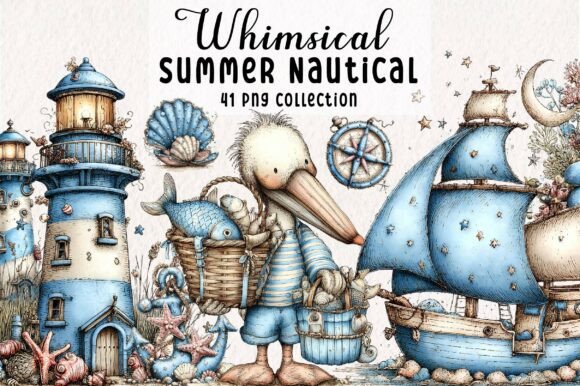 Download Whimsical Summer Nautical Clipart - Nautical clipart Collection