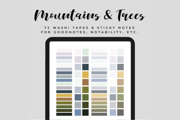 Download Digital Washi Tapes &amp; Sticky Notes - Tapes Collection