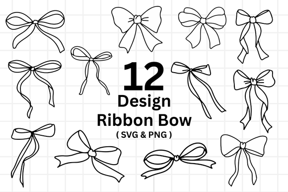 Download Ribbon Bow Svg Bundle Illustration - Bundle Collection