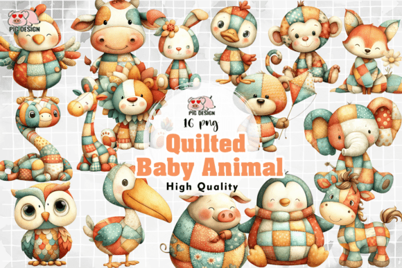 Download Quilted Baby Animal PNG - Baby animal png Collection