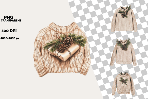 Download Cozy Winter Sweater Clipart Bundle - Bundle Collection