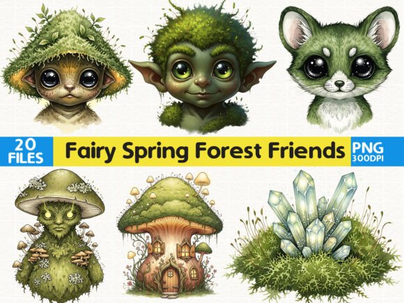 Download Fairy Forest Animal Bundle Cute Fantasy - Bundle Collection
