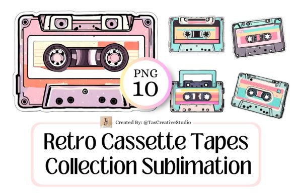 Download Retro Cassette Tapes Pastel Sublimation - Tapes Collection