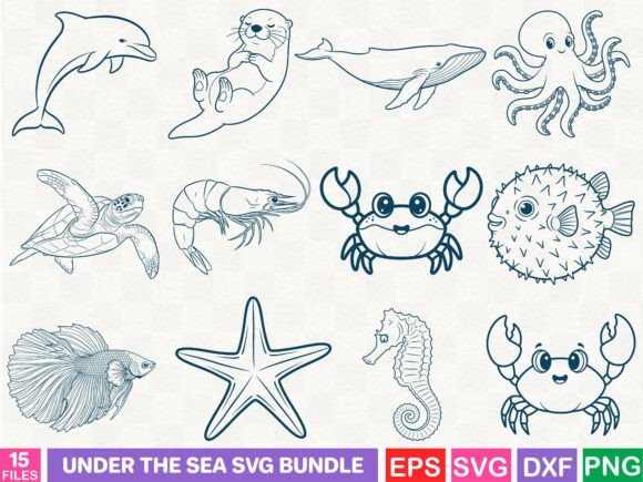 Download Under the Sea SVG Bundle - Bundle Collection