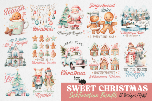 Download Sweet Christmas PNG Sublimation Bundle - Bundle Collection