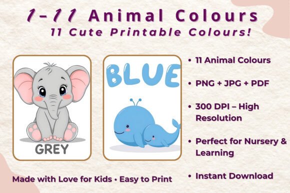 Download Learn Colors with Cute Animals - Cute animals Collection