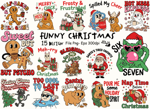 Download Funny Sarcastic Christmas Bundle Png Eps - Bundle Collection