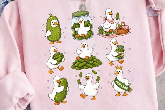 Download Cute Duck and Pickle PNG Clipart Bundle - Bundle Collection