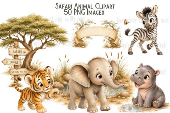 Download Safari Animal Clipart Bundle - Bundle Collection