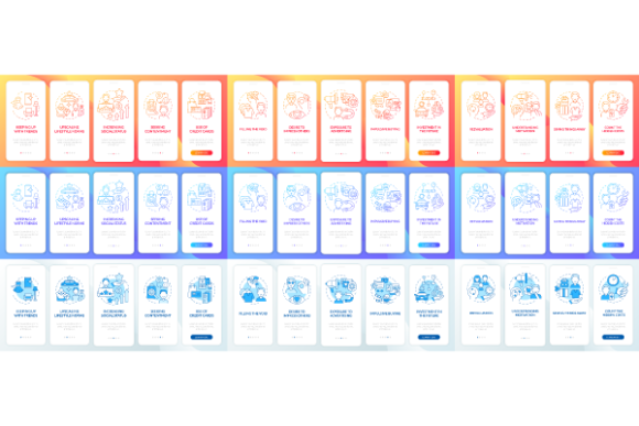 Download Consumerism App Page Screen Bundle - Bundle Collection