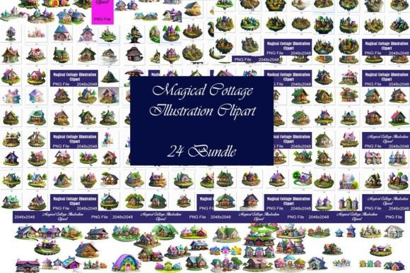Download Magical Cottage Illustration Mega Bundle - Bundle Collection