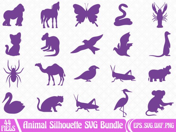 Download Wildlife Silhouette SVG Bundle - Bundle Collection