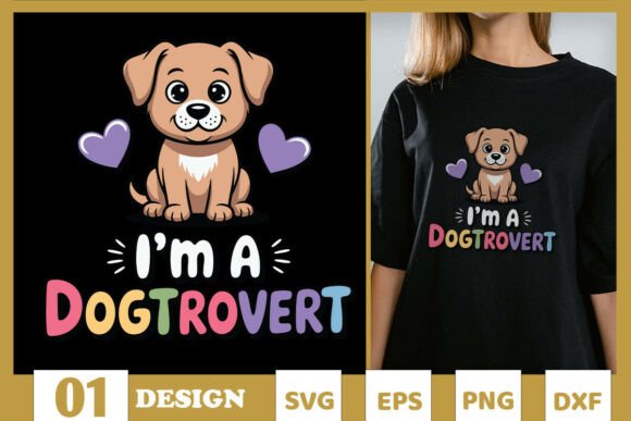 Download I'm a Dogtrovert Funny Animal SVG - Premium Bundle