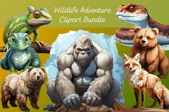 Download Wildlife Adventure Clipart Bundle - Bundle Collection