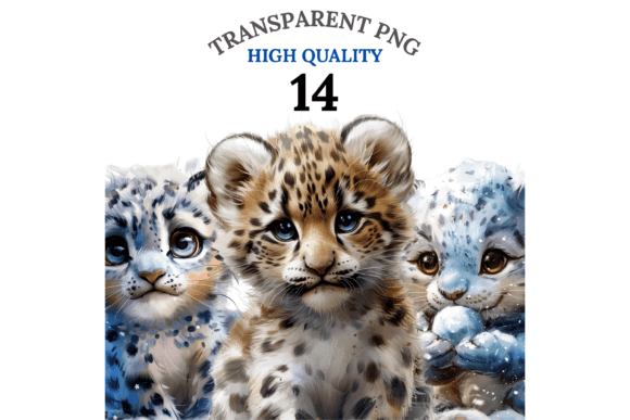 Download Snow Leopard Clipart Bundle - Bundle Collection