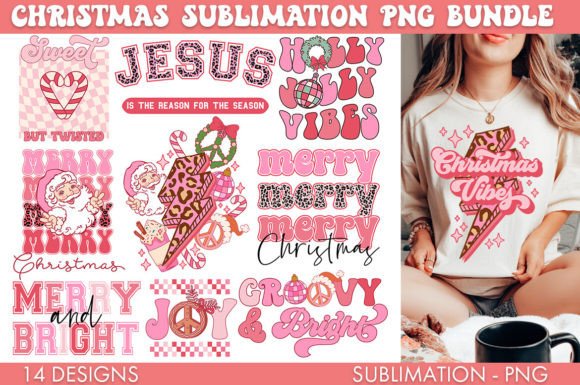 Download Pink Christmas Bundle PNG Sublimation - Bundle Collection