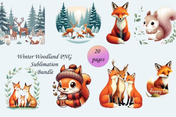 Download Winter Woodland Sublimation Bundle - Bundle Collection