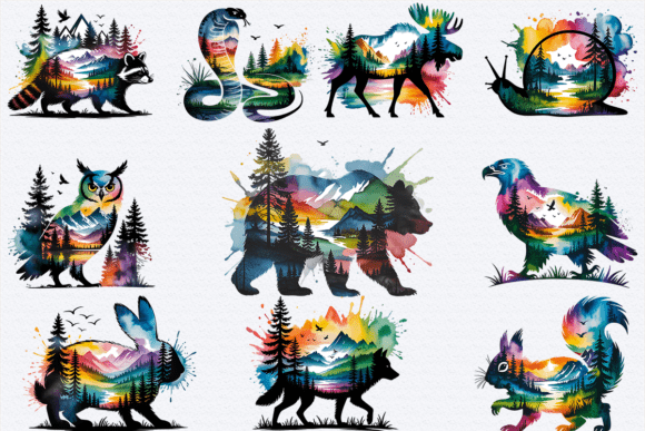 Download Wildlife Forest Animal Bundle Png Design - Bundle Collection
