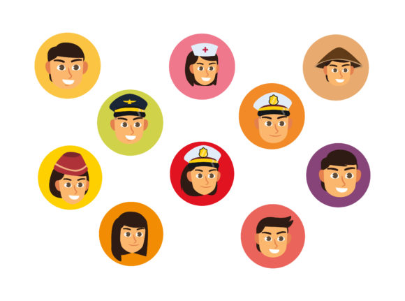 Download Professions Icon Vector Bundle - Bundle Collection